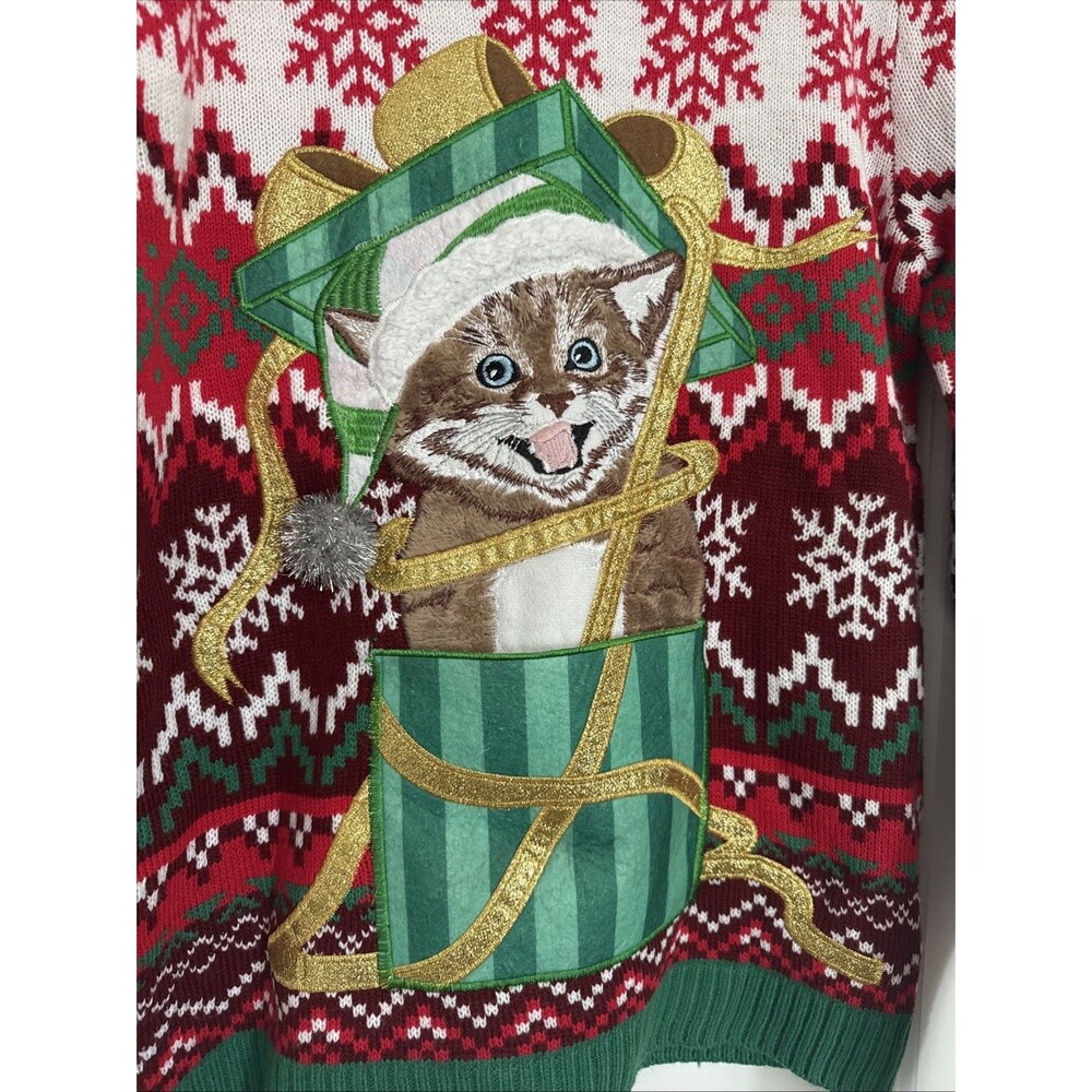 Crazy Cat Lady Ugly Christmas Sweater ADULT SMALL